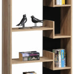 Bookcase Naya natural-anthracite 72x30x182.5cm - Слика 2