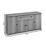 Buffet Libby natural 160x39.5x83cm - Слика 4