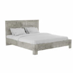 OLYMPUS double bed in antique anthracite shade 160x200cm