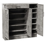 Shoe cabinet Sante 30 pairs antique anthracite 120x37x123cm - Слика 2