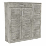 Шкафче за чевли Sante 30 пара антички антрацит 120x37x123 см