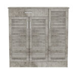 Shoe cabinet Sante 30 pairs antique anthracite 120x37x123cm - Слика 3