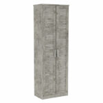 Shoe cabinet Sante 21 pairs dark antique anthracite 60x37x183cm