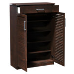 Shoe cabinet Sante 20 pairs antique walnut 80x37x123cm - Слика 2