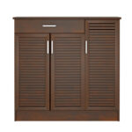 Shoe cabinet Sante 30 pairs walnut 120x37x123cm - Слика 3
