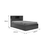 Bed Olympus in wenge color 120x200cm - Слика 3