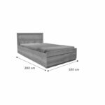 Single bed Olympus with drawer castillo-oak 100x200cm - Слика 6