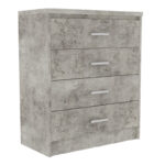 Student bedroom furniture package OLYMPUS I set of 3 pieces in antique anthracite shade - Слика 4