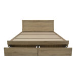 Bed Olympus with drawer in light oak color 140x200cm - Image 5