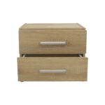 Nightstand Olympus with 2 drawers in sonoma colour 47.5x40.5x40.5 - Image 4