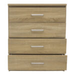 Chest of 4 drawers Olympus  in light oak colour 80.5x40x95 - Слика 4