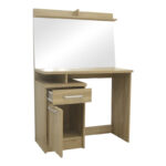 Dressing table with mirror Olympus in light oak colour 90.5x39.5x75cm - Image 2