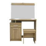 Dressing table with mirror Olympus in light oak colour 90.5x39.5x75cm - Image 3
