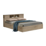 OLYMPUS double bed in light oak color 140x200cm