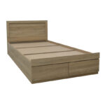 Bed Olympus with drawer in sonoma 120x200cm - Слика 3