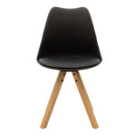 Chair Caron PP black-natural leg - Слика 4