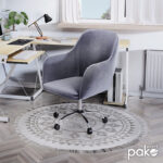 Office chair Xever velvet grey - Image 2