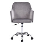 Office chair Xever velvet grey - Image 4