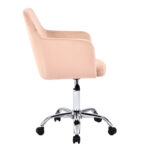 Office chair Xever pink velvet - Слика 3