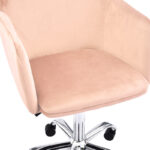 Office chair Xever pink velvet - Слика 5