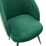 Armchair Oasis velvet dark green - black legs - Image 5