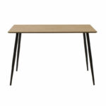 Dining table Cuba MDF color sonoma-black 120x70x76εκ - Слика 2