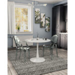 Dining table Balou MDF white D100x75cm - Слика 2