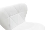 Bar stool Coozy pu in white color chrome frame - Image 6