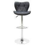 Bar stool Coozy with pu  in black color metal chrome - Image 3