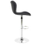 Bar stool Coozy with pu  in black color metal chrome - Image 4