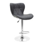 Bar stool Coozy with pu  in black color metal chrome - Image 5