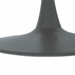 Dining table Balou MDF dark grey matte D100x75cm - Image 2