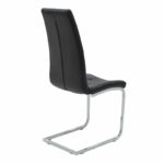 Chair Darrell pu black - metal chrome 42x49x106cm - Image 2