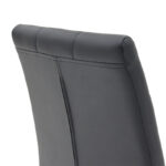 Chair Darrell pu black - metal chrome 42x49x106cm - Image 5