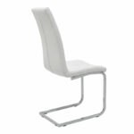 Chair Darrell pu white-metal chrome 42x49x106cm - Слика 2
