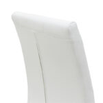 Chair Darrell pu white-metal chrome 42x49x106cm - Слика 5