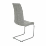 Chair Darrell antique gkey pu-metal chrome 42x49x106cm - Слика 2