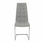 Chair Darrell antique gkey pu-metal chrome 42x49x106cm - Слика 4