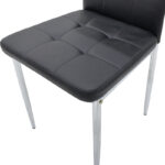 Chair Cube PU black-chrome leg - Image 6