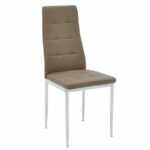 Chair Cube PU mocha-chrome leg