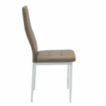 Chair Cube PU mocha-chrome leg - Image 4