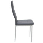Chair Cube PU grey-chrome leg - Слика 4