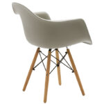 Armchair Julita Propylene grey - oak - Image 2