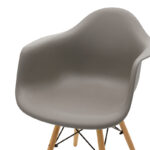 Armchair Julita Propylene grey - oak - Image 5