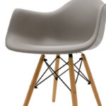 Armchair Julita Propylene grey - oak - Image 6