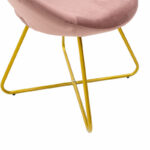 Chair Valentina metal golden with velvet rotten apple - Image 6