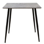 Dining table Cuba MDF color grey cement-black 70x70x75cm - Слика 2