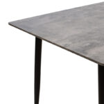 Dining table Cuba MDF color grey cement-black 70x70x75cm - Слика 3