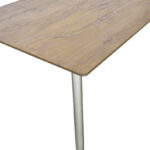 Dining table Cuba MDF color sonoma-white 70x70x75cm - Image 3