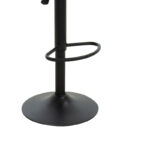 Bar stool Balina height adjustable black pu-black mtal 52x53x109cm - Image 3